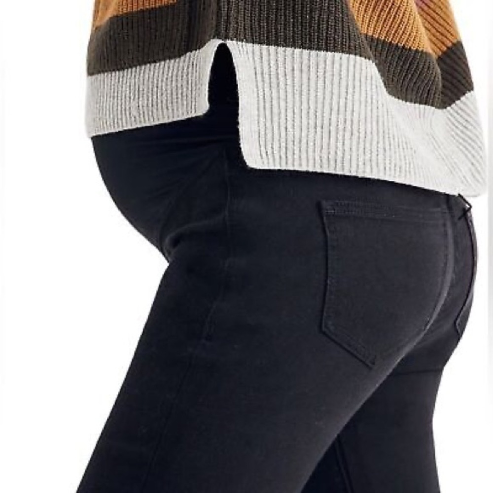 Madewell Maternity Skinny Jean in Black, size 26, EUC